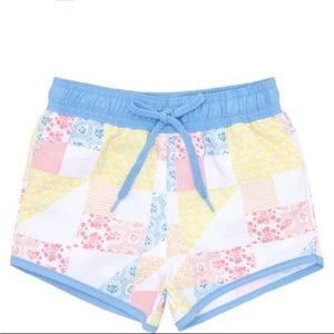 Minnow Swim x Maisonette Swim Boardies Trunks Patchwork Size 11/12 NWOT